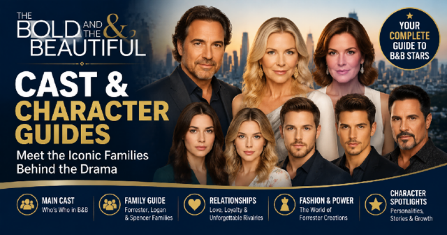 bold-and-the-beautiful-cast-character-guide-image Bold and the Beautiful cast and character guide featuring Brooke Logan, Ridge Forrester and Steffy Forrester